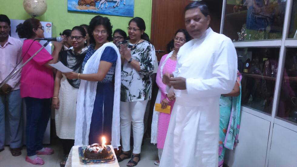 Elysian Family – Celebrating the Birthday of their Manager Rev. Fr. Austin Norris.
